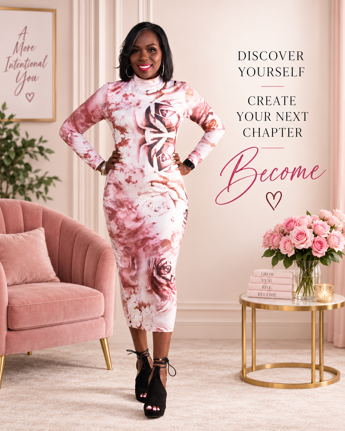Confident woman beginning a new chapter